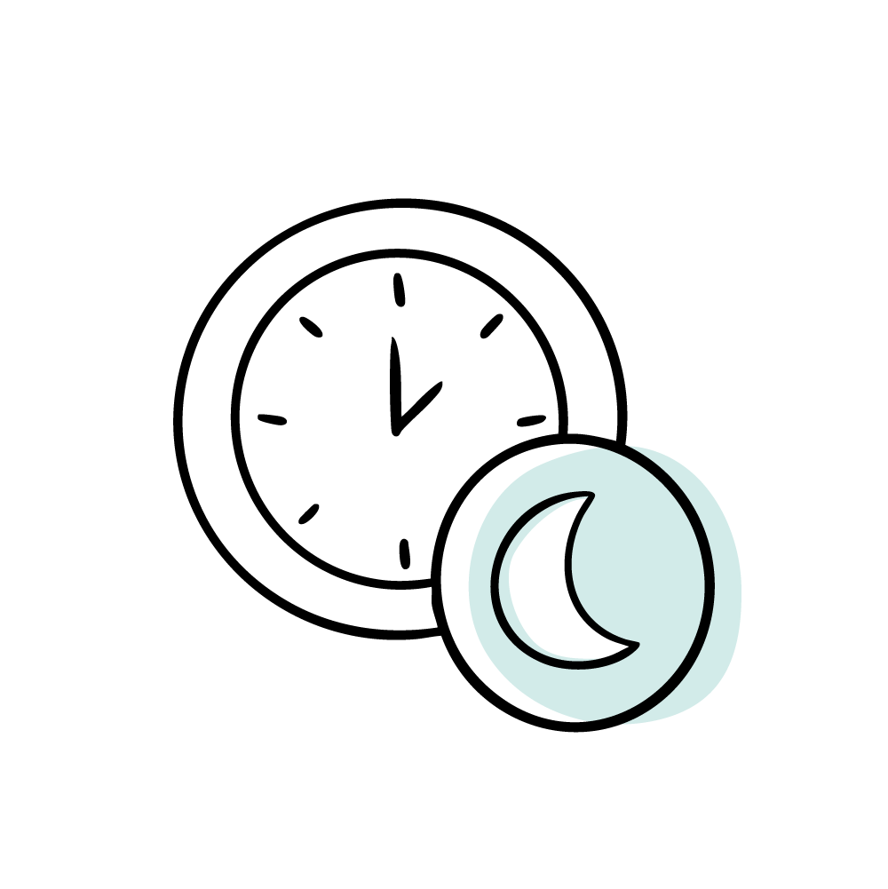 Clock icon representing fast emergency vet in Edmond care and urgent vet response at the Edmond vet clinic and overnight care.