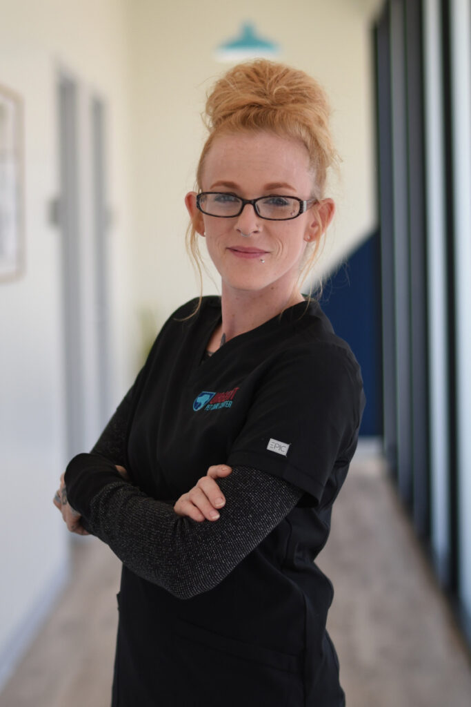 Veterinary Assistant Chelsea Smith at Urgent Pet Care Center in OKC.